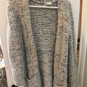 Cotton Emporium Textured Gray Cardigan